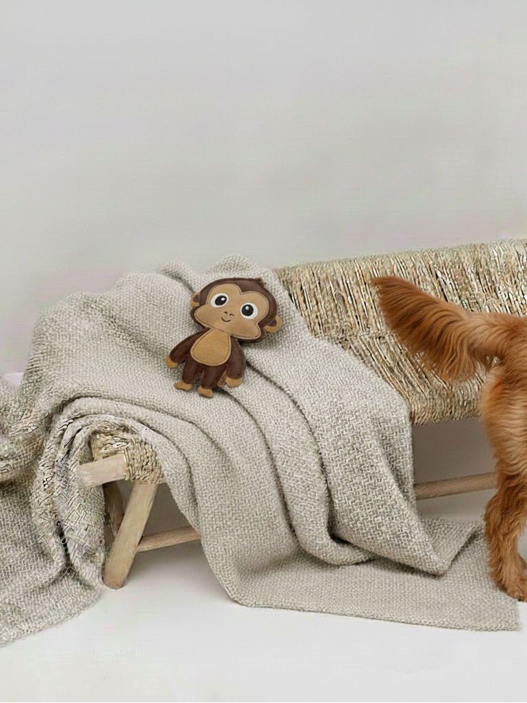BUDDY. Hundespielzeug aus Leder "Affe" - natürliches Hundespielzeug bei BUDDY. Hundezubehör online kaufen