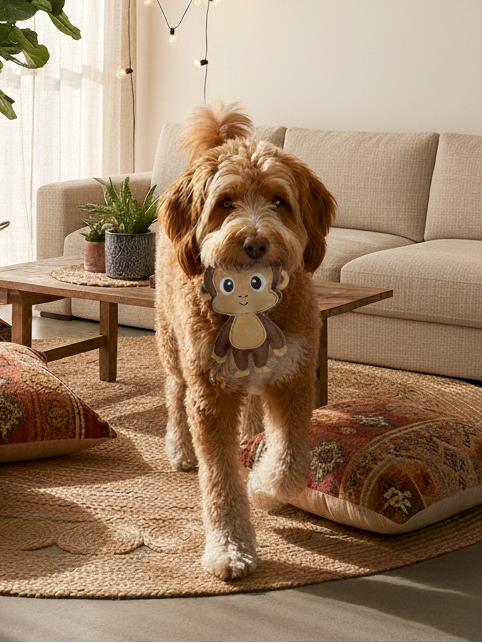 BUDDY. Hundespielzeug aus Leder "Affe" - natürliches Hundespielzeug bei BUDDY. Hundezubehör online kaufen