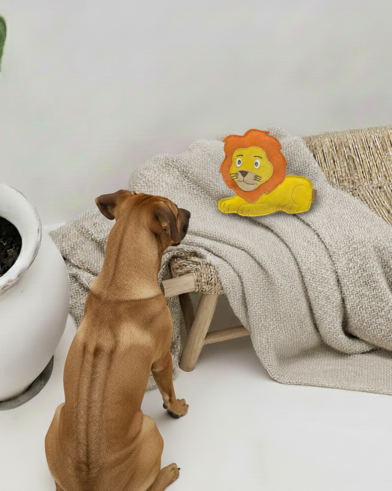 BUDDY. Hundespielzeug aus Leder "Löwe" - natürliches Hundespielzeug bei BUDDY. Hundezubehör online kaufen