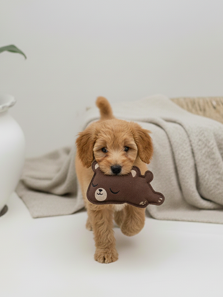 BUDDY. Hundespielzeug aus Leder "Kleiner Bär" - natürliches Hundespielzeug bei BUDDY. Hundezubehör online kaufen