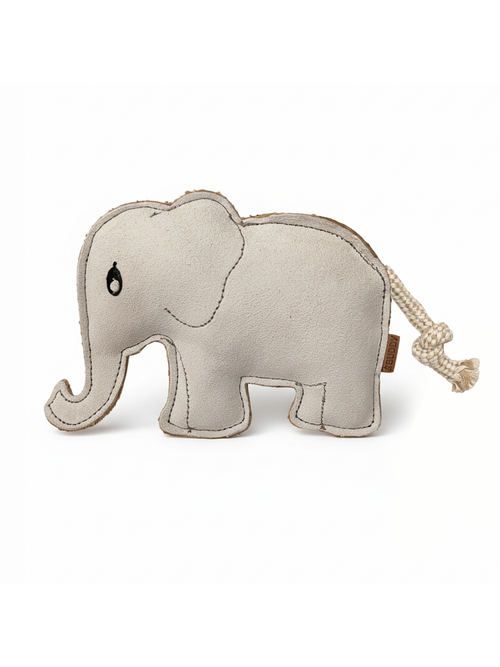 BUDDY. Hundespielzeug aus Leder "Elefant" - natürliches Hundespielzeug bei BUDDY. Hundezubehör online kaufen
