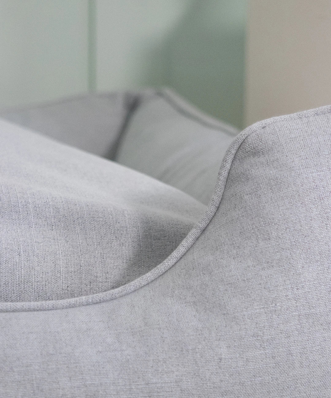 BUDDY. Hundebett mit Rand - grau/blau - aus recycelten Materialien - natürliches Hundebetten bei BUDDY. Hundezubehör online kaufen