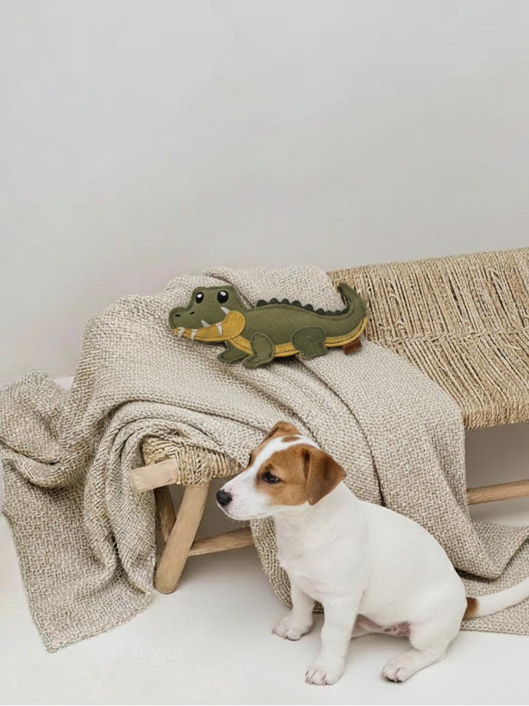 BUDDY. Hundespielzeug aus Leder "Krokodil" - natürliches Hundespielzeug bei BUDDY. Hundezubehör online kaufen