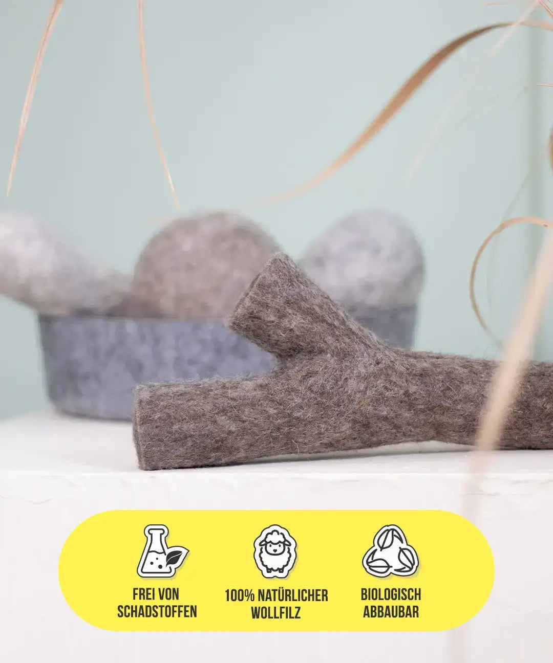 BUDDY. Hundespielzeug aus Wollfilz "Stock" - natürliches Hundespielzeug bei BUDDY. Hundezubehör online kaufen