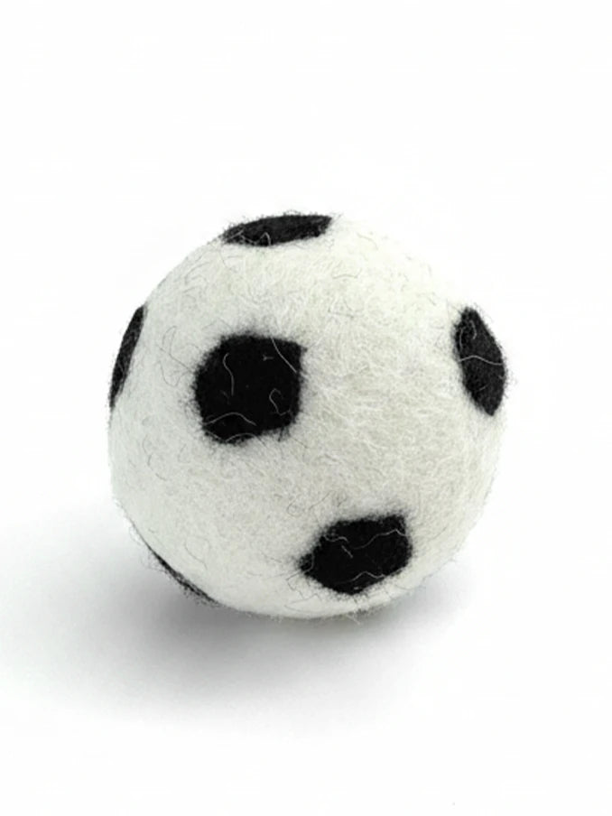 BUDDY. Dog toy made of sheep wool "Football"