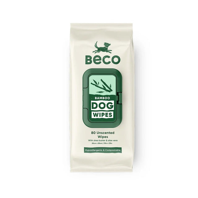 Beco - Bamboo Dog Wipes - unparfümiert - bei BUDDY. Hundezubehör
