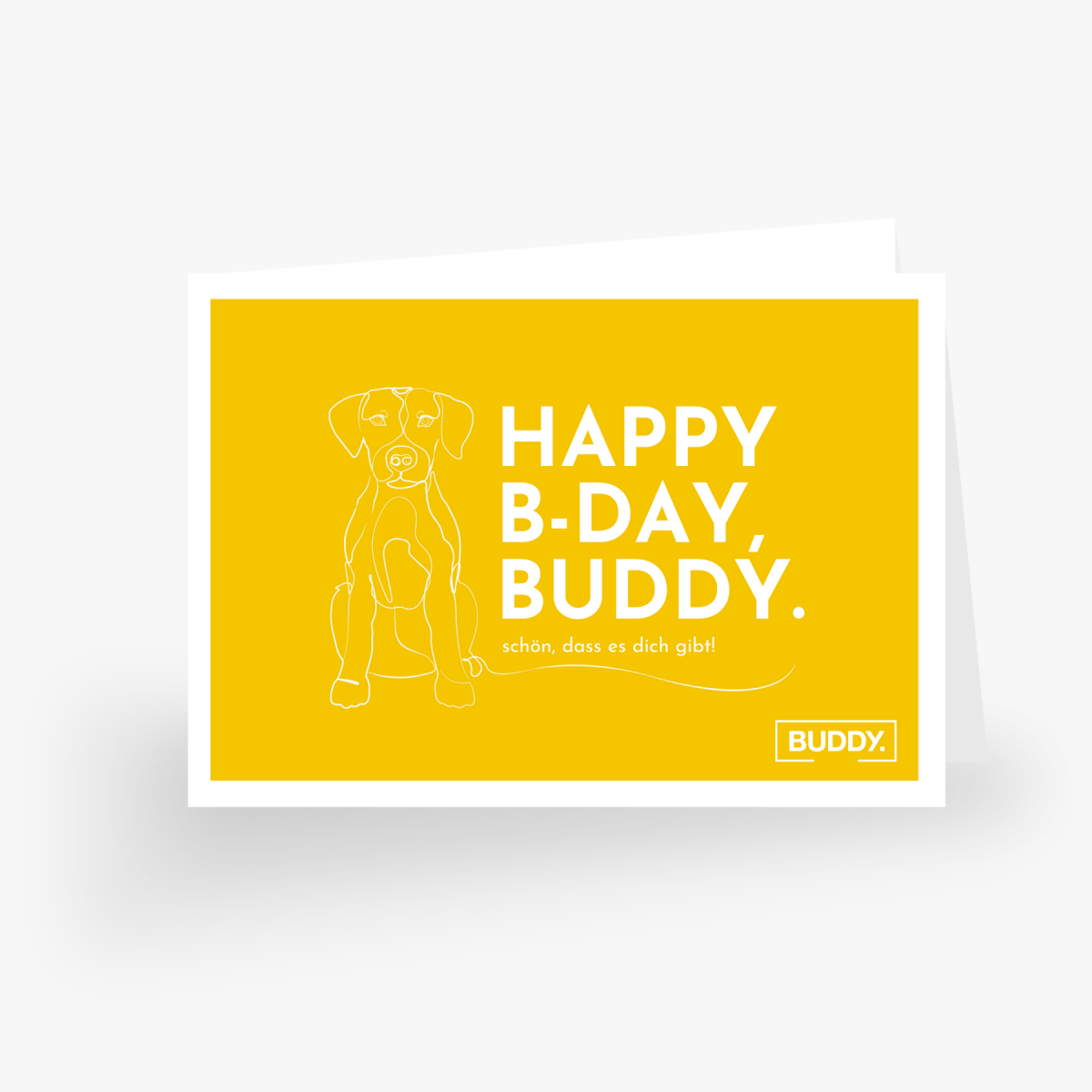 BUDDY. Geschenkgutschein - "Geburtstag" - zum Ausdrucken - natürliches Gutschein bei BUDDY. Hundezubehör online kaufen