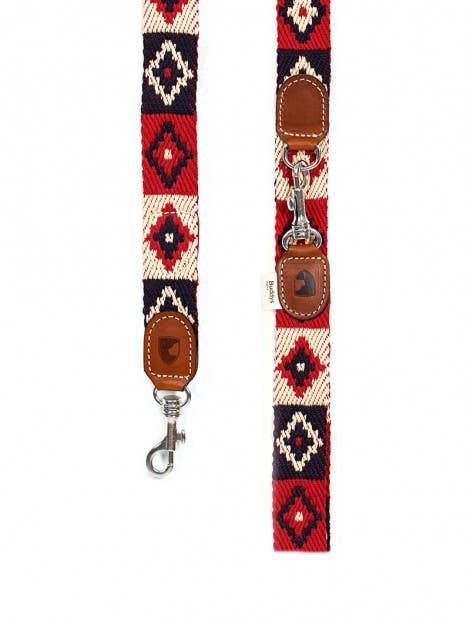Buddys Dogwear - Red Indian - Verstellbare Leine 2m - bei BUDDY. Hundezubehör online kaufen Buddys Dogwear - Red Indian - Verstellbare Leine 2m - bei BUDDY. Hundezubehör online kaufen