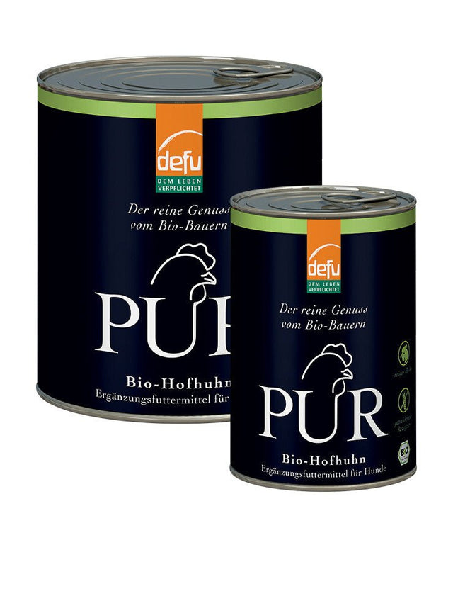 Defu - PUR - Bio-Hofhuhn - 400 g - bei BUDDY. Hundezubehör